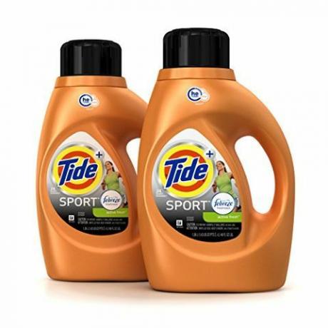 Tide Plus Febreze Sport Active Fresh Scent HE Turbo Clean Płyn do prania, 46 uncji, 29 ładunków (opakowanie może się różnić)